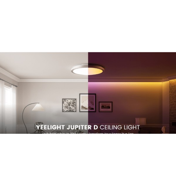 Фото - Світлодіодний світильник Yeelight RGB Smart Ceiling Light Jupiter D C500 Brushed Grey (YLXDD-0271)